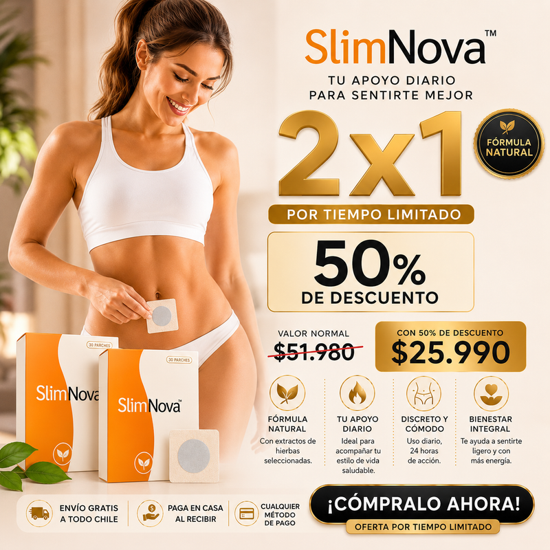 SlimNova™ Parches Naturales que ayudan a Quemar Grasa y Disminuir la Ansiedad por Comer