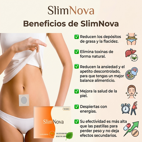 SlimNova™ Parches Naturales que ayudan a Quemar Grasa y Disminuir la Ansiedad por Comer
