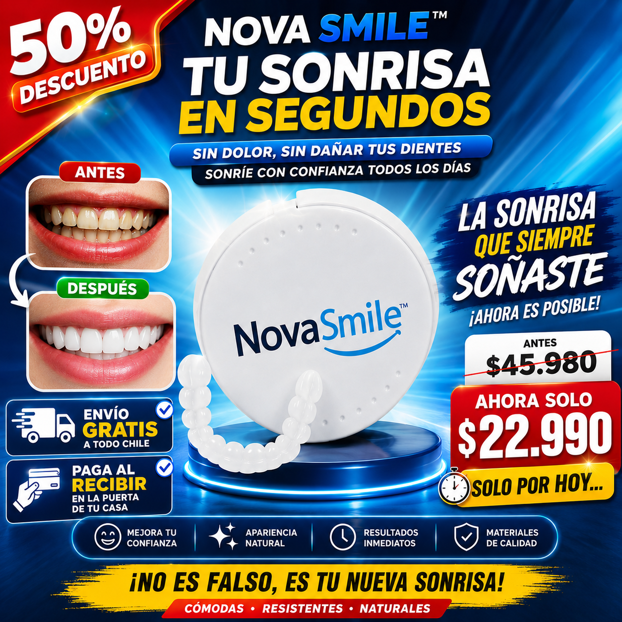 NovaSmile™ - Sonrisa perfecta y confianza instantánea